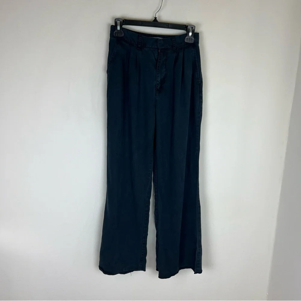 Abercrombie & Fitch High Rise Sloane Wide Leg Trouser Pants Size XS Short